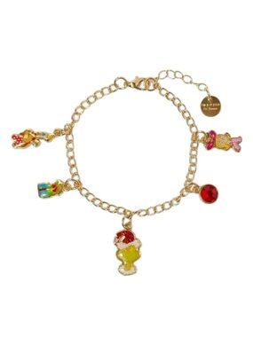 Dr. Seuss The Grinch Charm Bracelet Holiday Jewelry 7" + Extender
C3